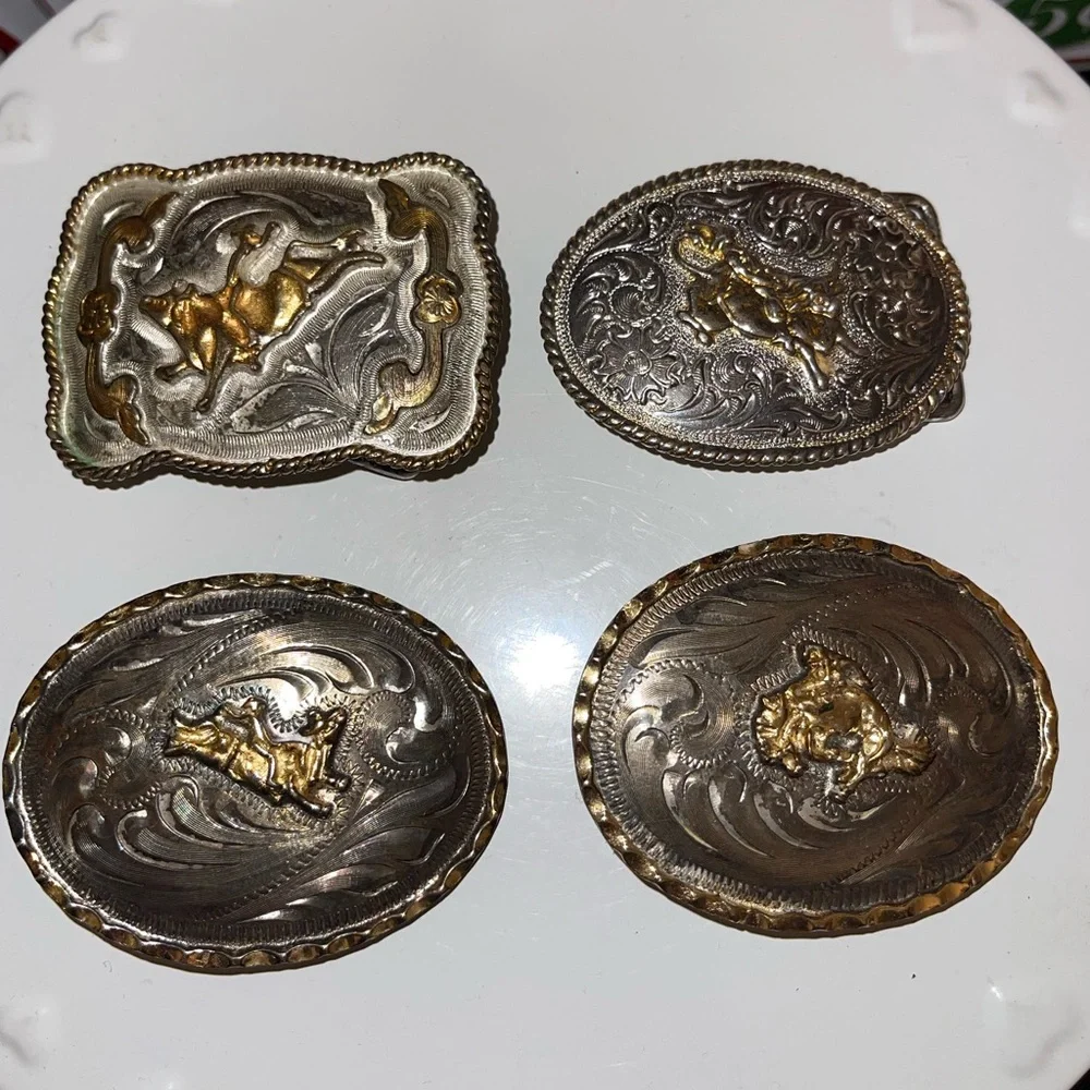 Nocona Young Cowboy/girl Belt With Nocona Buckle & Buckle Bundle Mexico & Taiwan